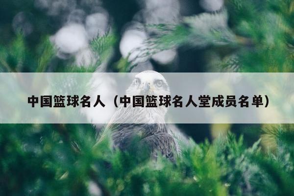 中国篮球名人（中国篮球名人堂成员名单）