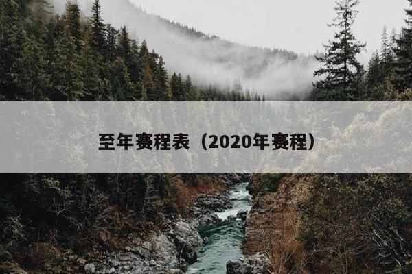 至年赛程表（2020年赛程）