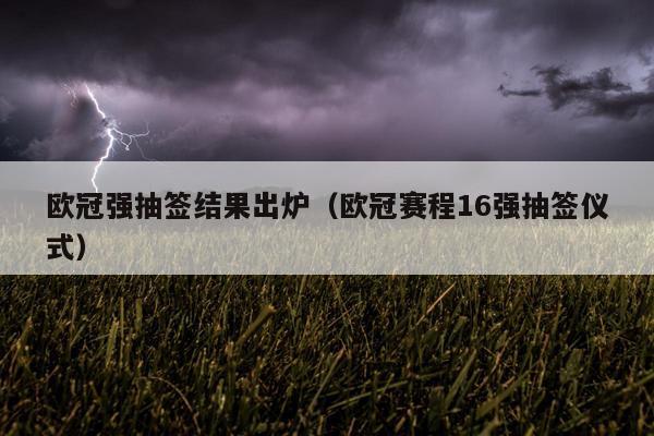 欧冠强抽签结果出炉（欧冠赛程16强抽签仪式）