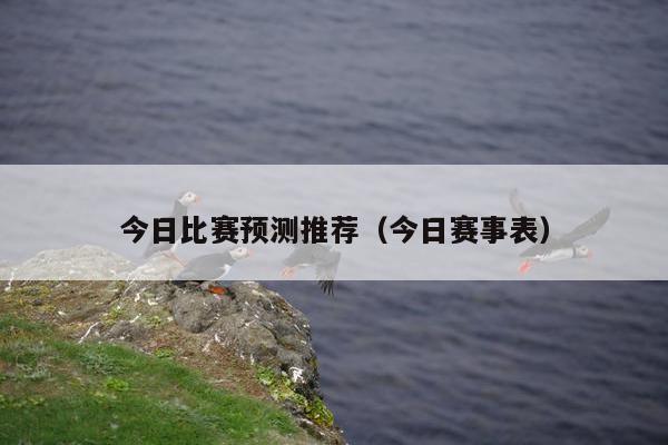 今日比赛预测推荐（今日赛事表）