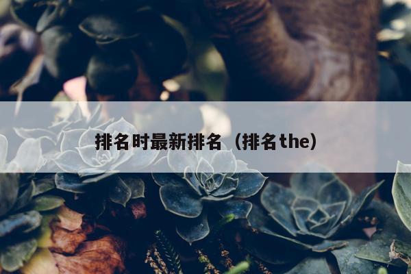 排名时最新排名（排名the）