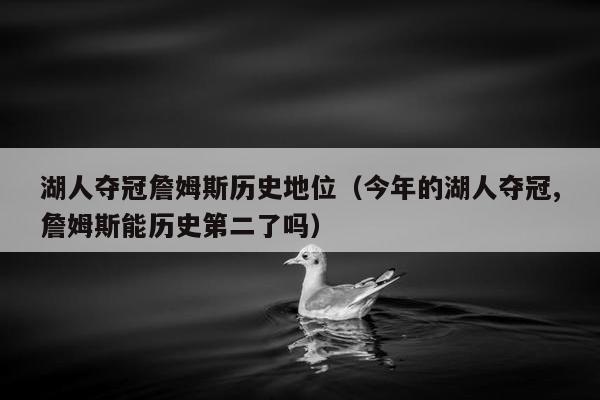 湖人夺冠詹姆斯历史地位（今年的湖人夺冠,詹姆斯能历史第二了吗）