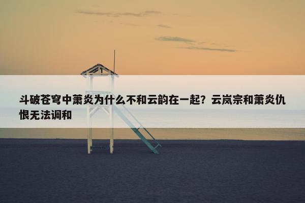 斗破苍穹中萧炎为什么不和云韵在一起？云岚宗和萧炎仇恨无法调和