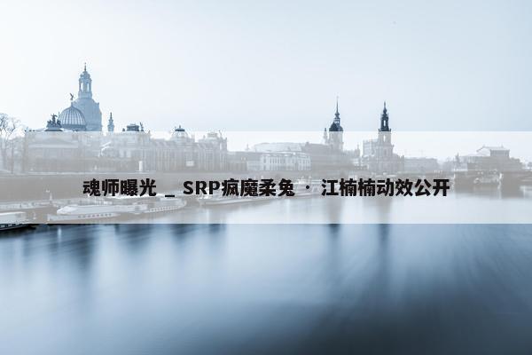 魂师曝光 _ SRP疯魔柔兔 · 江楠楠动效公开