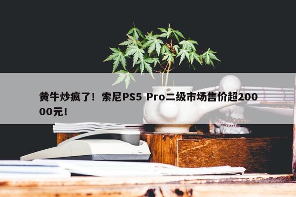 黄牛炒疯了！索尼PS5 Pro二级市场售价超20000元！