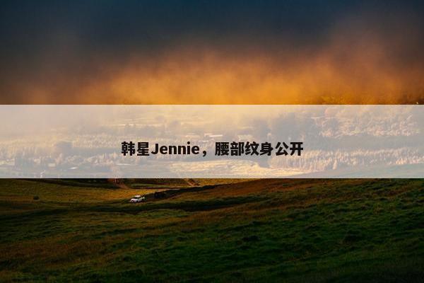 韩星Jennie，腰部纹身公开