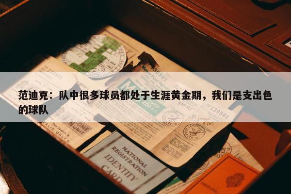 范迪克：队中很多球员都处于生涯黄金期，我们是支出色的球队