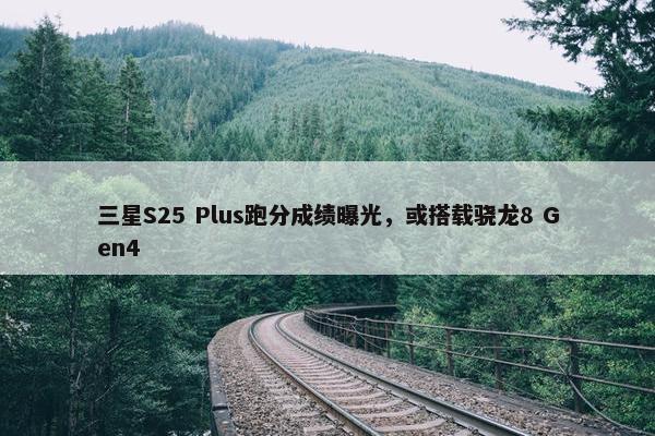 三星S25 Plus跑分成绩曝光，或搭载骁龙8 Gen4