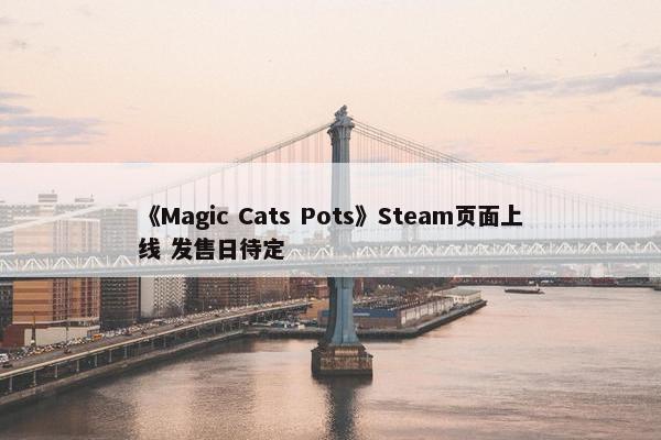 《Magic Cats Pots》Steam页面上线 发售日待定