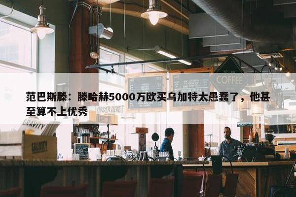 范巴斯滕：滕哈赫5000万欧买乌加特太愚蠢了，他甚至算不上优秀