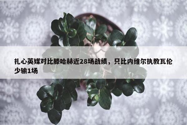 扎心英媒对比滕哈赫近28场战绩，只比内维尔执教瓦伦少输1场