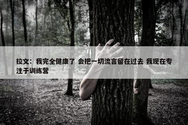 拉文：我完全健康了 会把一切流言留在过去 我现在专注于训练营