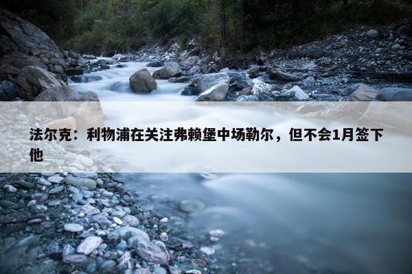 法尔克：利物浦在关注弗赖堡中场勒尔，但不会1月签下他