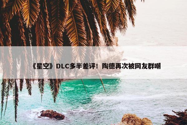 《星空》DLC多半差评！陶德再次被网友群嘲