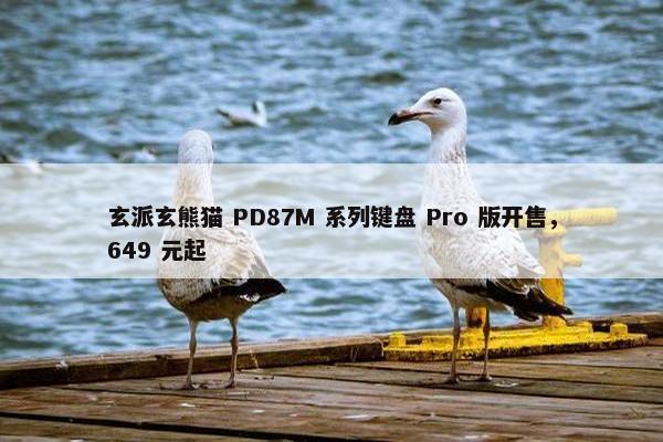 玄派玄熊猫 PD87M 系列键盘 Pro 版开售，649 元起