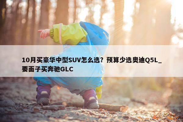 10月买豪华中型SUV怎么选？预算少选奥迪Q5L_要面子买奔驰GLC