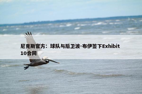 尼克斯官方：球队与后卫波-布伊签下Exhibit 10合同