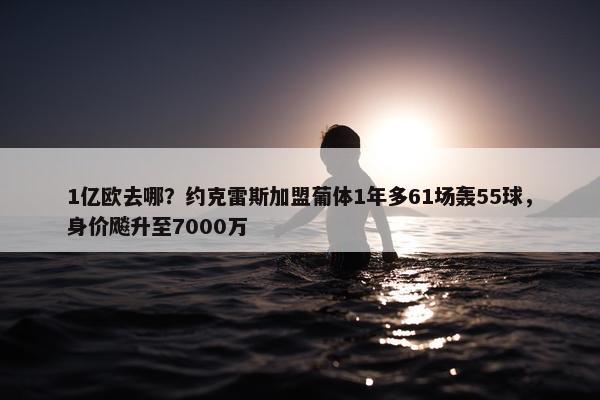 1亿欧去哪？约克雷斯加盟葡体1年多61场轰55球，身价飚升至7000万