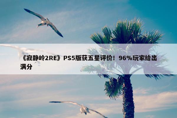 《寂静岭2RE》PS5版获五星评价！96%玩家给出满分