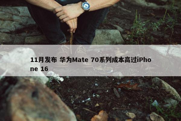 11月发布 华为Mate 70系列成本高过iPhone 16