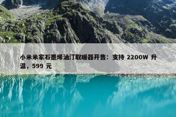 小米米家石墨烯油汀取暖器开售：支持 2200W 升温，599 元