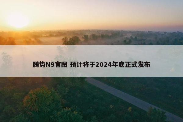 腾势N9官图 预计将于2024年底正式发布