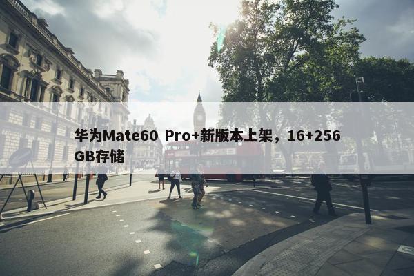 华为Mate60 Pro+新版本上架，16+256GB存储