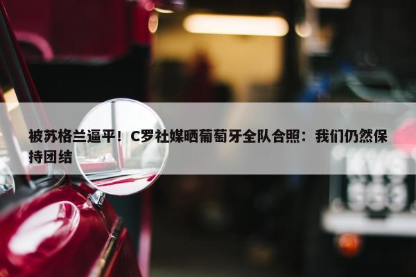 被苏格兰逼平！C罗社媒晒葡萄牙全队合照：我们仍然保持团结