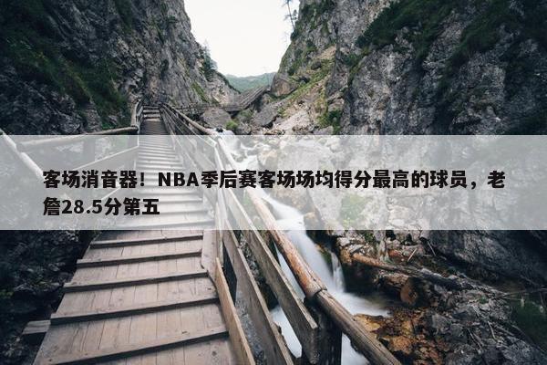 客场消音器！NBA季后赛客场场均得分最高的球员，老詹28.5分第五