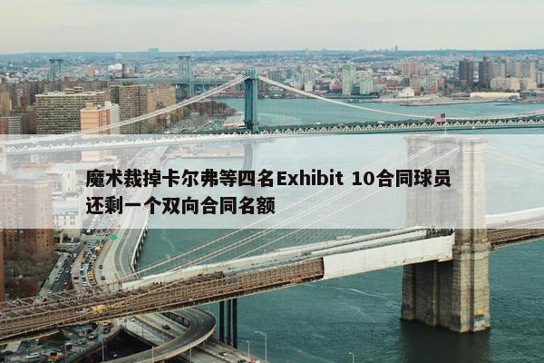 魔术裁掉卡尔弗等四名Exhibit 10合同球员 还剩一个双向合同名额