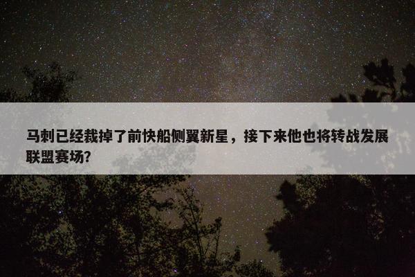 马刺已经裁掉了前快船侧翼新星，接下来他也将转战发展联盟赛场？