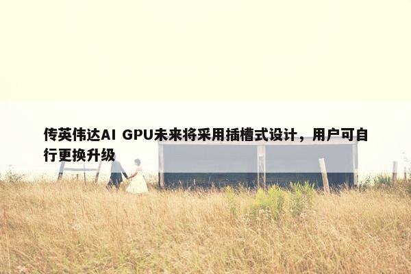 传英伟达AI GPU未来将采用插槽式设计，用户可自行更换升级