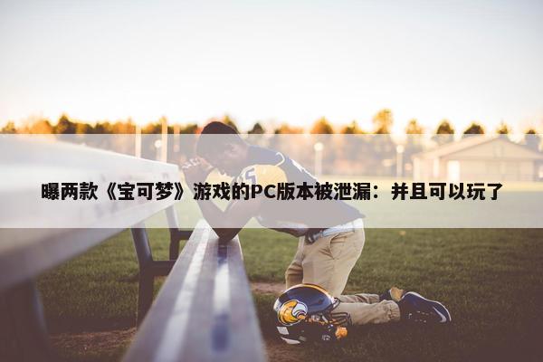 曝两款《宝可梦》游戏的PC版本被泄漏：并且可以玩了