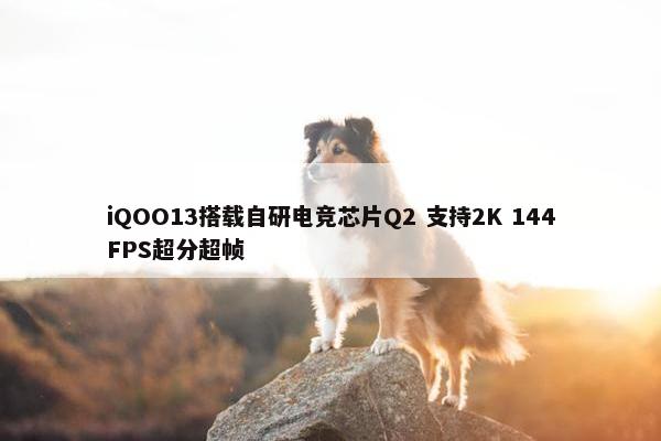 iQOO13搭载自研电竞芯片Q2 支持2K 144FPS超分超帧