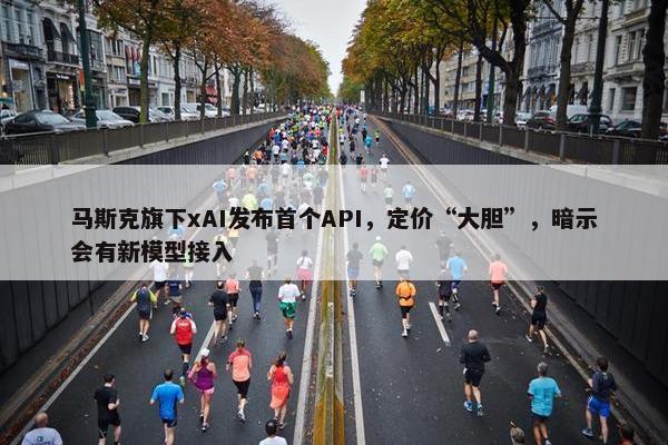 马斯克旗下xAI发布首个API，定价“大胆”，暗示会有新模型接入