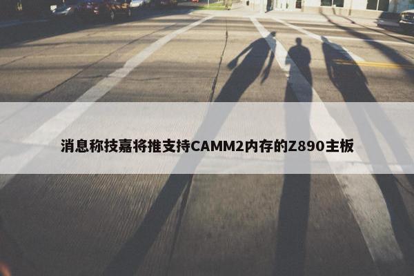 消息称技嘉将推支持CAMM2内存的Z890主板