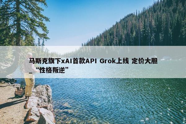 马斯克旗下xAI首款API Grok上线 定价大胆_“性格叛逆”