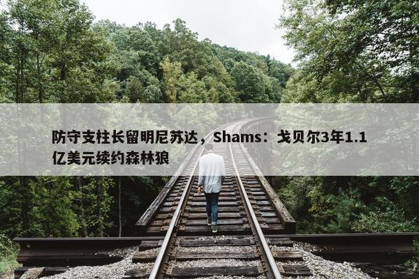 防守支柱长留明尼苏达，Shams：戈贝尔3年1.1亿美元续约森林狼