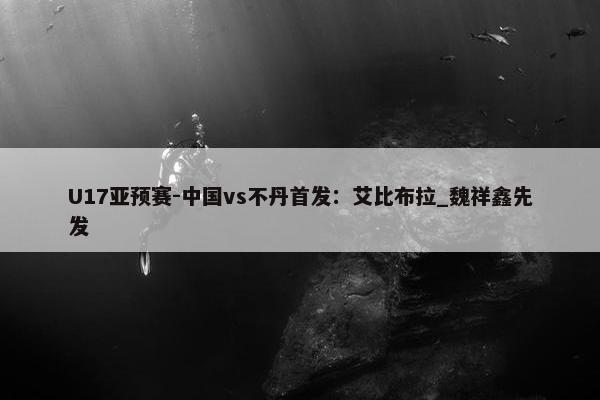 U17亚预赛-中国vs不丹首发：艾比布拉_魏祥鑫先发