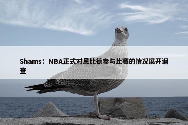 Shams：NBA正式对恩比德参与比赛的情况展开调查