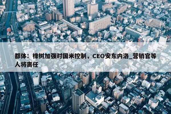 都体：橡树加强对国米控制，CEO安东内洛_营销官等人将离任