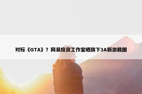 对标《GTA》？网易投资工作室晒旗下3A新游截图