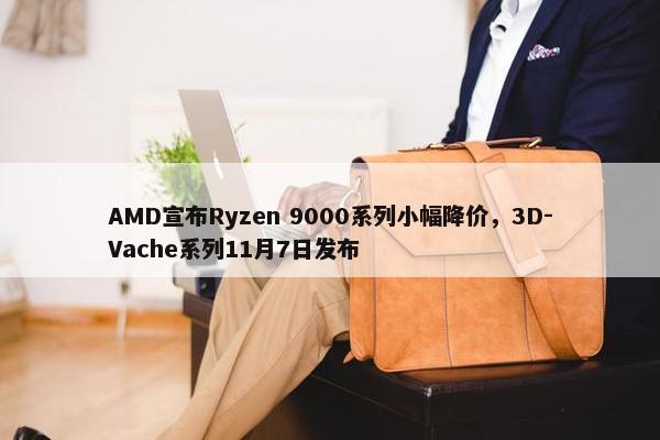 AMD宣布Ryzen 9000系列小幅降价，3D-Vache系列11月7日发布