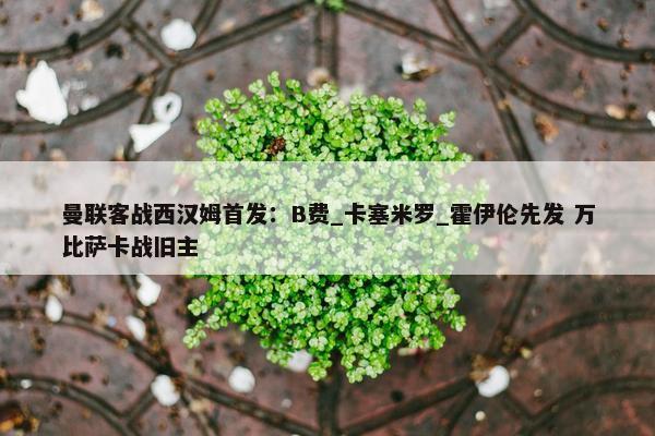 曼联客战西汉姆首发：B费_卡塞米罗_霍伊伦先发 万比萨卡战旧主