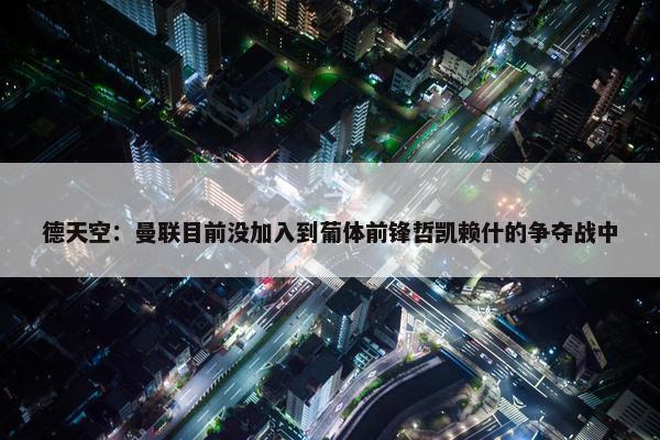 德天空：曼联目前没加入到葡体前锋哲凯赖什的争夺战中