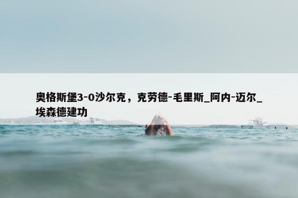 奥格斯堡3-0沙尔克，克劳德-毛里斯_阿内-迈尔_埃森德建功