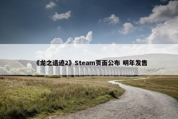 《龙之遗迹2》Steam页面公布 明年发售