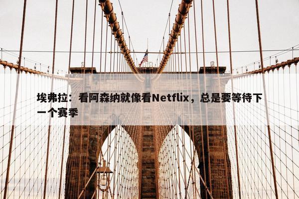 埃弗拉：看阿森纳就像看Netflix，总是要等待下一个赛季