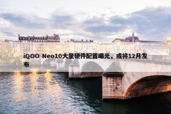 iQOO Neo10大量硬件配置曝光，或将12月发布