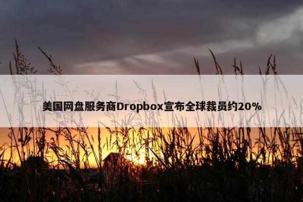 美国网盘服务商Dropbox宣布全球裁员约20%